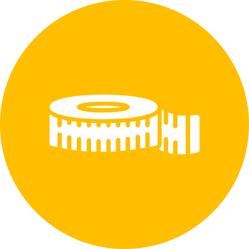 Measuring tape Generic Mixed icon