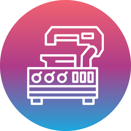 maszyna tnąca laserem Generic Flat Gradient ikona