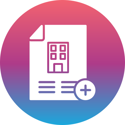 Add file Generic Flat Gradient icon