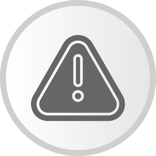 gevaar teken Generic Grey icoon