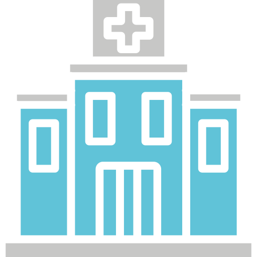 edificio ospedaliero Generic Blue icona