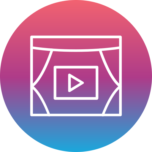 Cinema Generic Flat Gradient icon