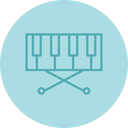 piano-toetsenbord Generic Flat icoon