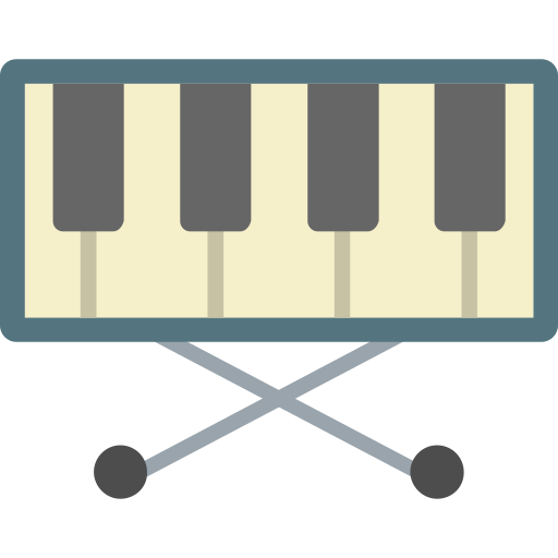 Piano keyboard Generic Flat icon