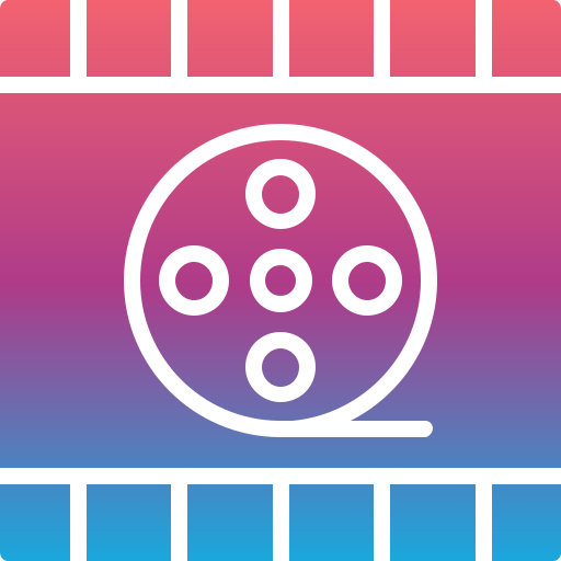 Film reel Generic Flat Gradient icon