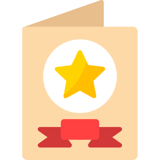 Greeting card Generic Flat icon