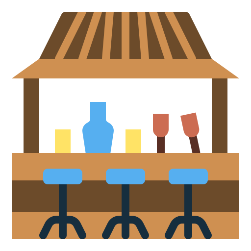 Пляжный бар Generic Flat иконка