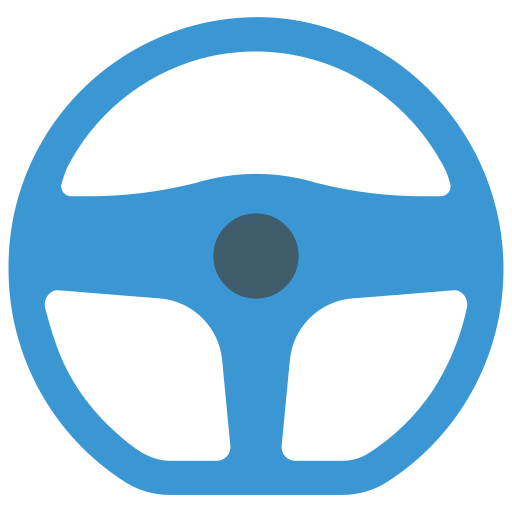 Steering wheel Basic Miscellany Flat icon