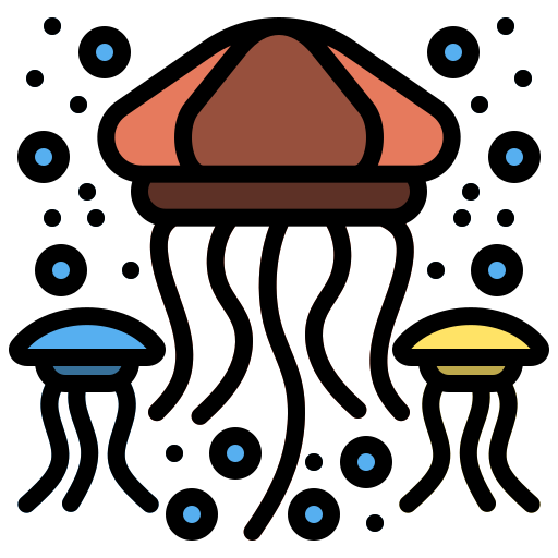 クラゲ Generic Outline Color icon