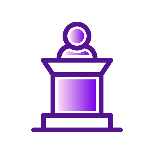 podium Generic Lineal Color Gradient icoon