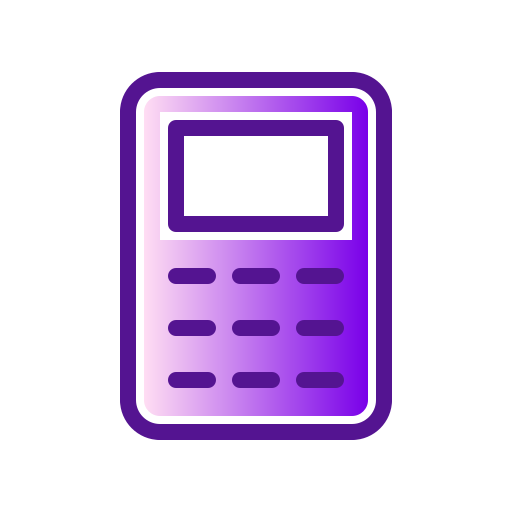 rekenmachine Generic Lineal Color Gradient icoon