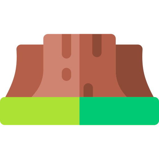 森林伐採 Basic Rounded Flat icon