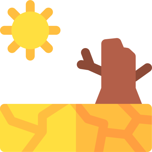 가뭄 Basic Rounded Flat icon