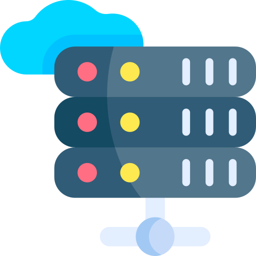 serwer w chmurze Kawaii Flat ikona