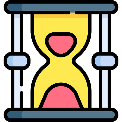 Hourglass Kawaii Lineal color icon
