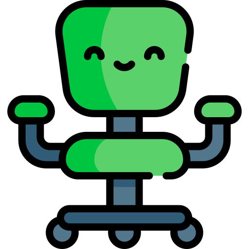 Офисный стул Kawaii Lineal color иконка