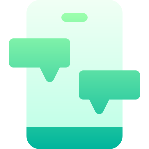 chatten Basic Gradient Gradient icoon