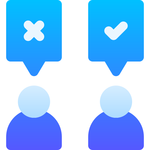 debate Basic Gradient Gradient icono