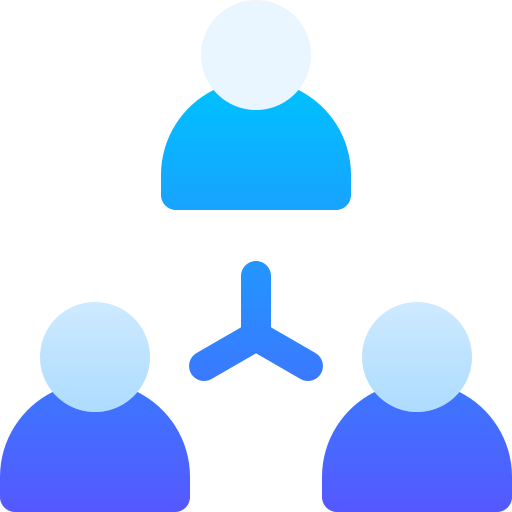 Hierarchical structure Basic Gradient Gradient icon