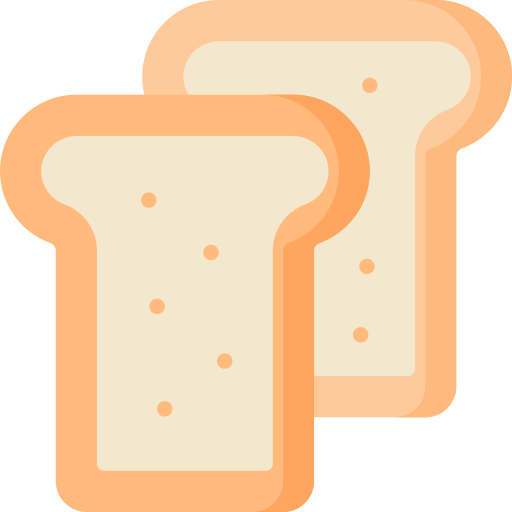 geroosterd brood Special Flat icoon