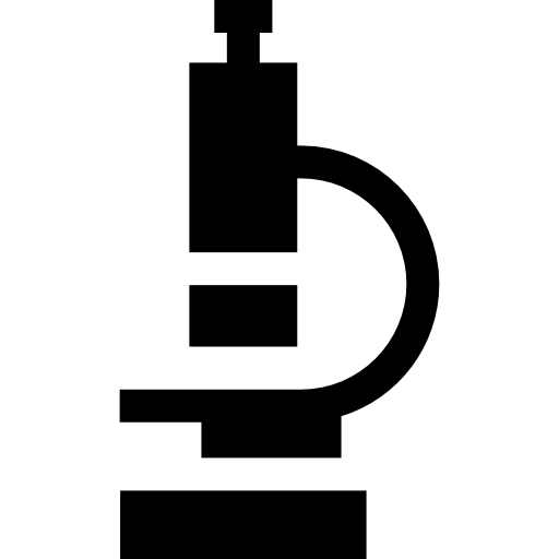 顕微鏡 Basic Straight Filled icon
