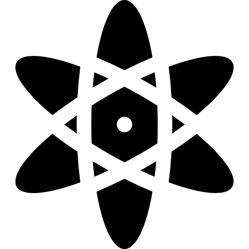atómico Basic Straight Filled icono