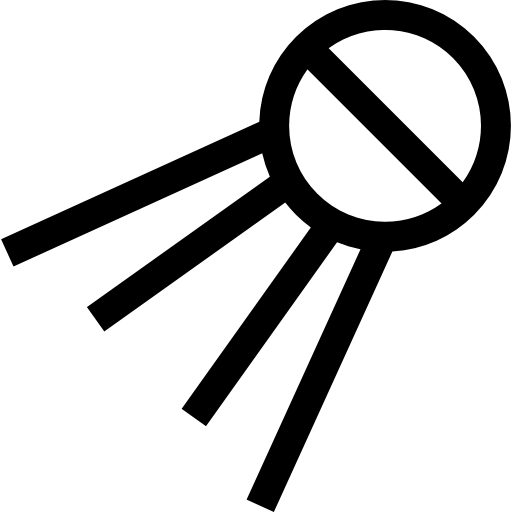 Спутник Basic Straight Lineal иконка