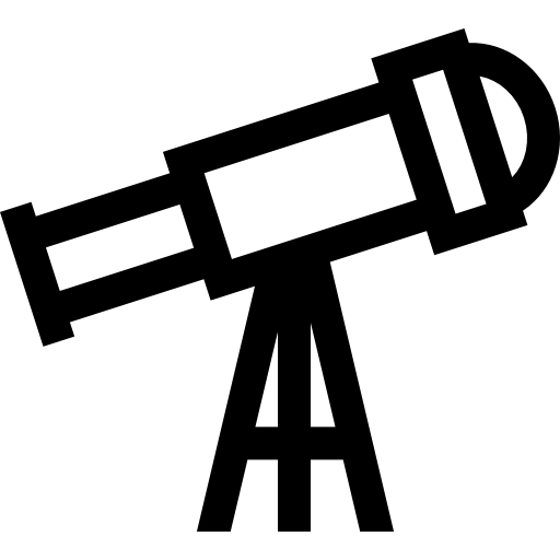 望遠鏡 Basic Straight Lineal icon