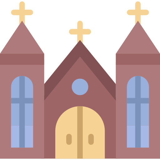 kościół prettycons Flat ikona