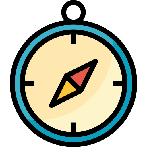 Compass mynamepong Lineal Color icon