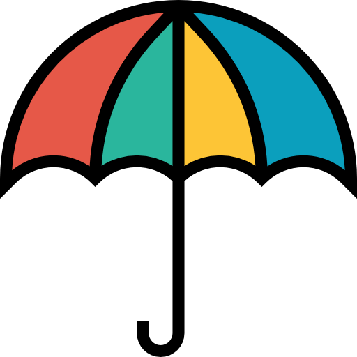 parapluie mynamepong Lineal Color Icône