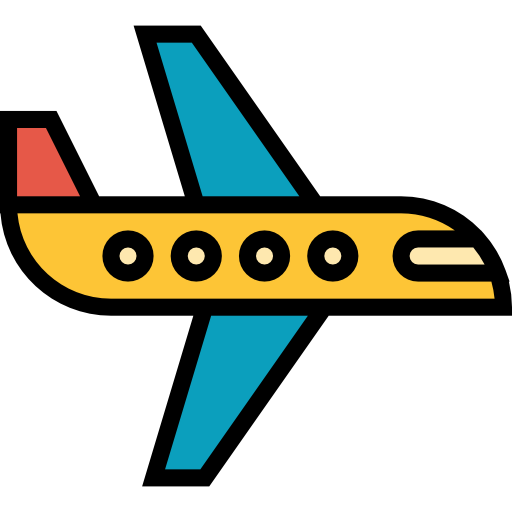 flugzeug mynamepong Lineal Color icon