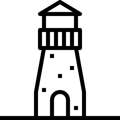 latarnia morska mynamepong Lineal ikona