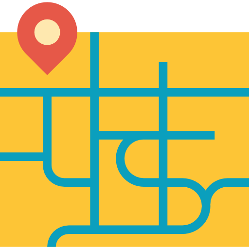 Map mynamepong Flat icon