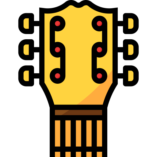 guitarra mynamepong Lineal Color Ícone