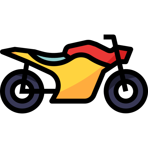 motocykl mynamepong Lineal Color ikona
