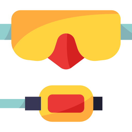Goggles mynamepong Flat icon