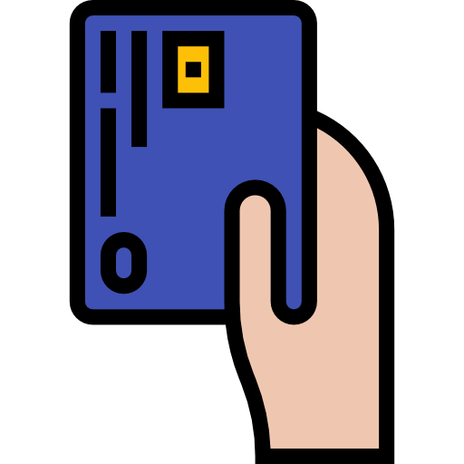 신용 카드 mynamepong Lineal Color icon