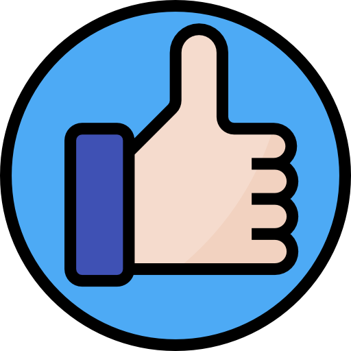 Thumbs up mynamepong Lineal Color icon