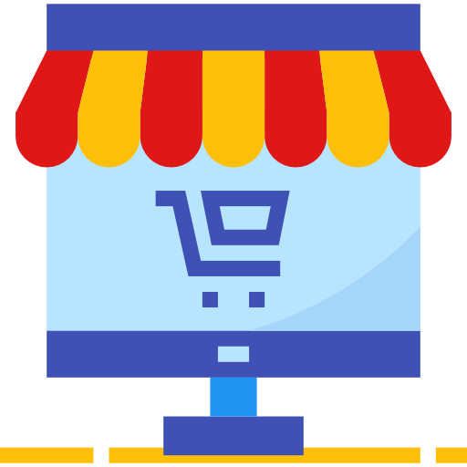 tienda online mynamepong Flat icono