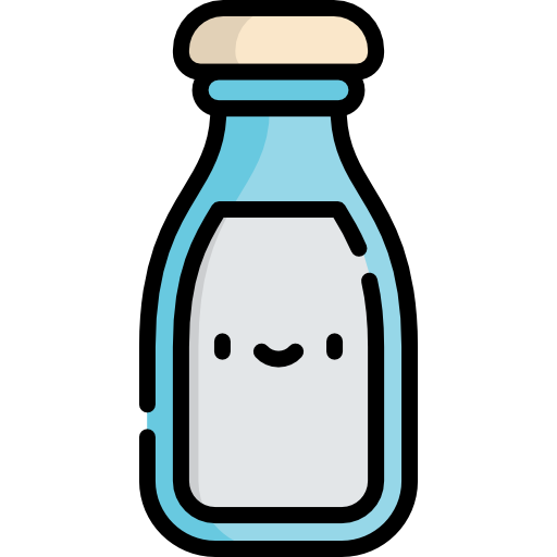 Milk Kawaii Lineal color icon
