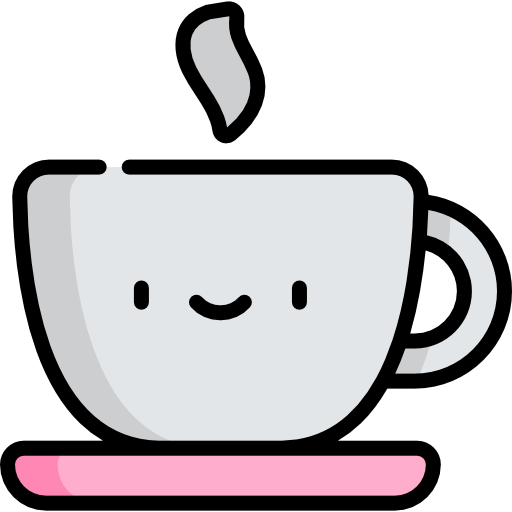 Кофе Kawaii Lineal color иконка