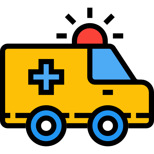 ambulancia mynamepong Lineal Color icono