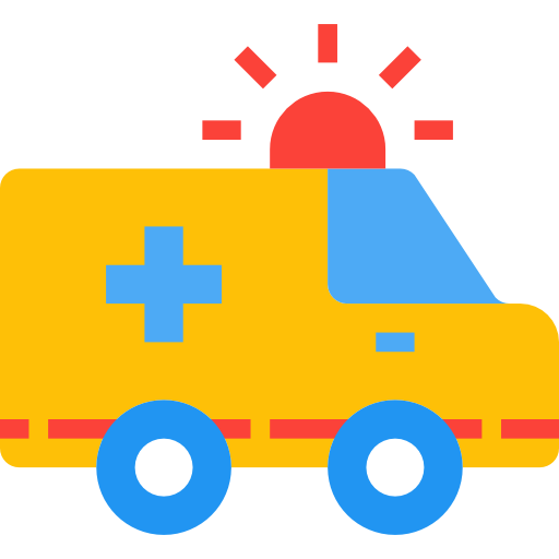 ambulans mynamepong Flat ikona