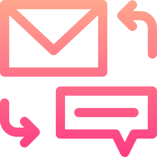Mail Basic Gradient Lineal color icon