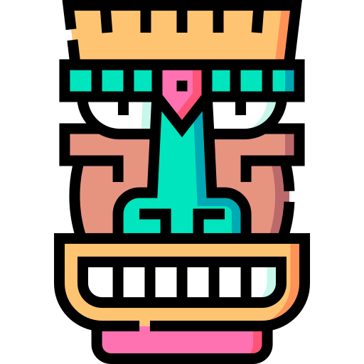 tiki Detailed Straight Lineal color icon