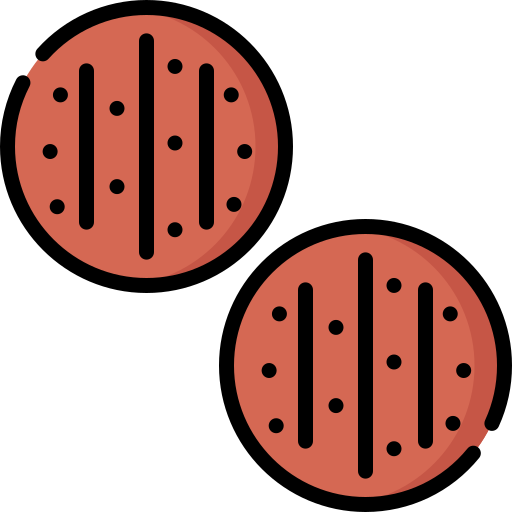 tortino di hamburger Special Lineal color icona