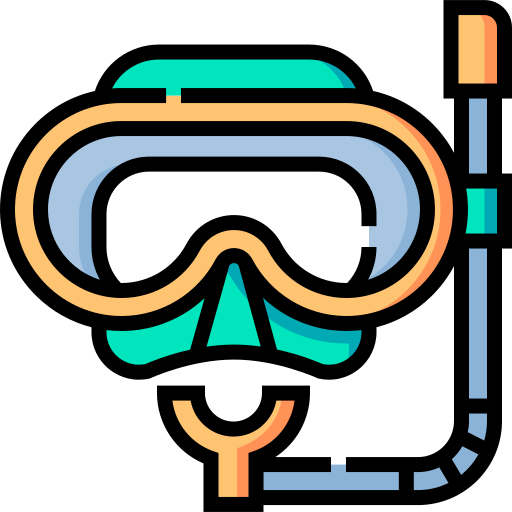 Scuba diving Detailed Straight Lineal color icon