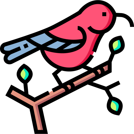 Bird Detailed Straight Lineal color icon