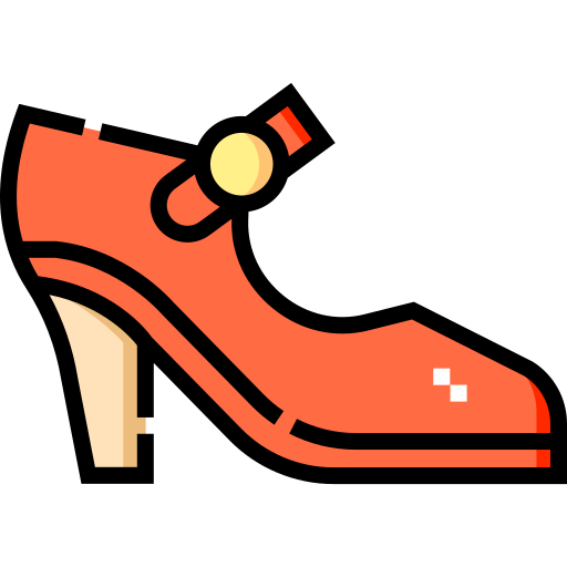 High heel Detailed Straight Lineal color icon